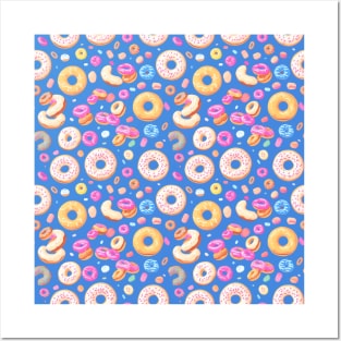 Deliciously Sweet Donut Pattern Design for Doughnut Lovers Posters and Art